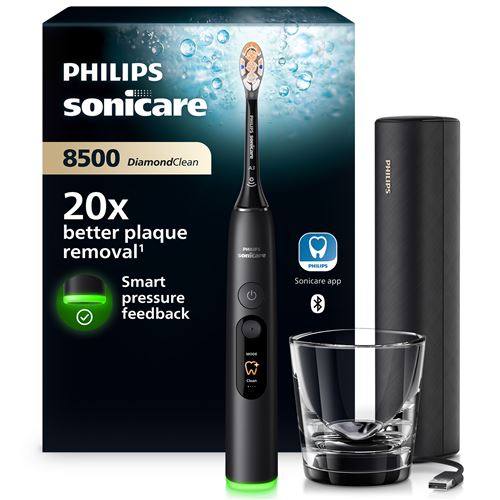 Brosse à Dents Électrique Philips Sonicare Diamondclean 8500 Noir Hx8513/12
