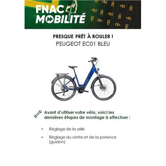 Vélo électrique Peugeot EC01-D10 Crossover Moteur Central Taille