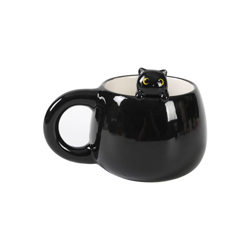 Tasse en céramique Itotal Charm 450 ml Chat Noir