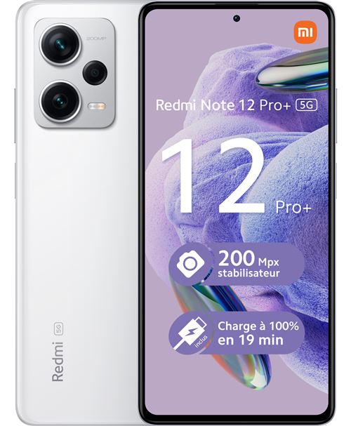Smartphone Xiaomi Redmi Note 12 Pro Plus 6,67"" 5G Double nano SIM 256 Go Blanc État correct - Xiaomi reconditionné disponible sur Fnac