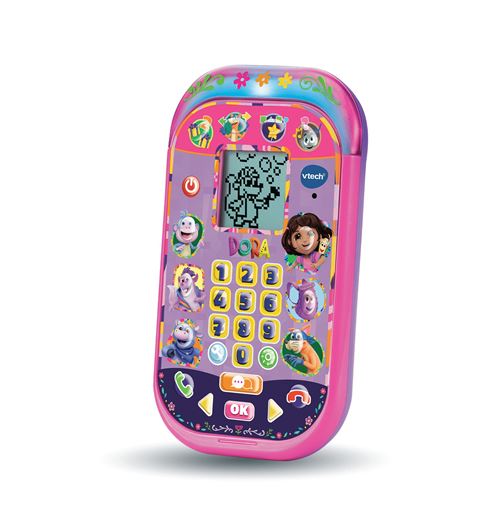 Jeu Éducatif Vtech Dora Le Smartphone Éducatif – Téléphone Bilingue, 4 Jeux