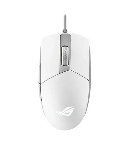 Souris Gaming filaire Asus ROG Strix Impact II MoonLight Blanc et gris
