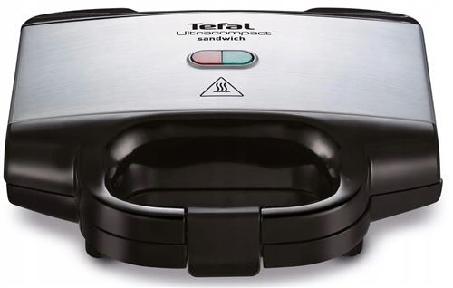Appareil à croque-monsieur Tefal SM157236 Ultracompact 700 W Noir et Gris