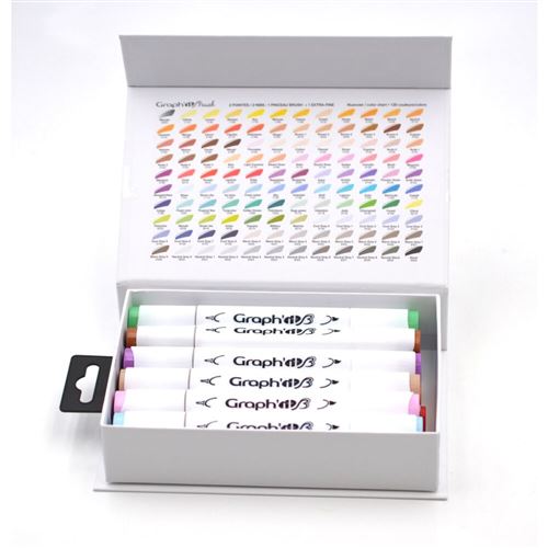 Set de 12 marqueurs à alcool Graph it Cosy Colo