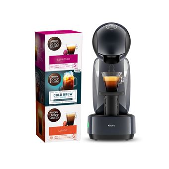 Machine Espresso Krups Nescafé Dolce Gusto Infinissima avec 3 boites de capsules offertes YY4998FD 1500 W Gris