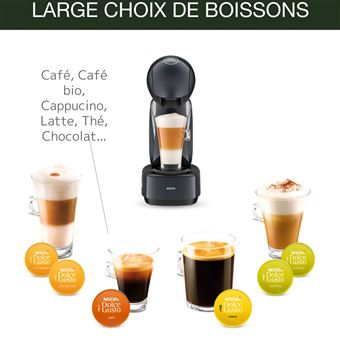 Machine Espresso Krups Nescafé Dolce Gusto Infinissima avec 3 boites de capsules offertes YY4998FD 1500 W Gris