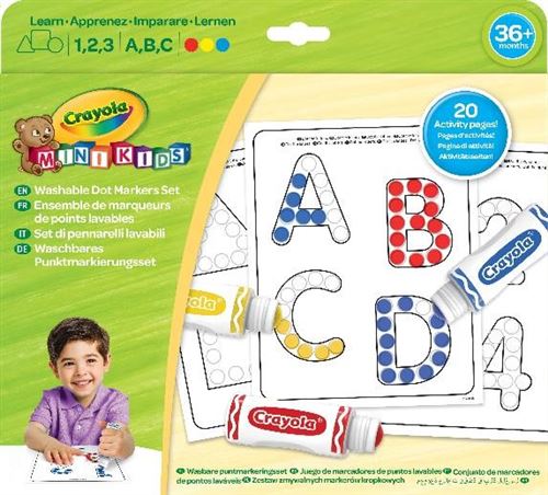 Kit créatif Crayola Mon premier Kit d'activités Feutres tampons