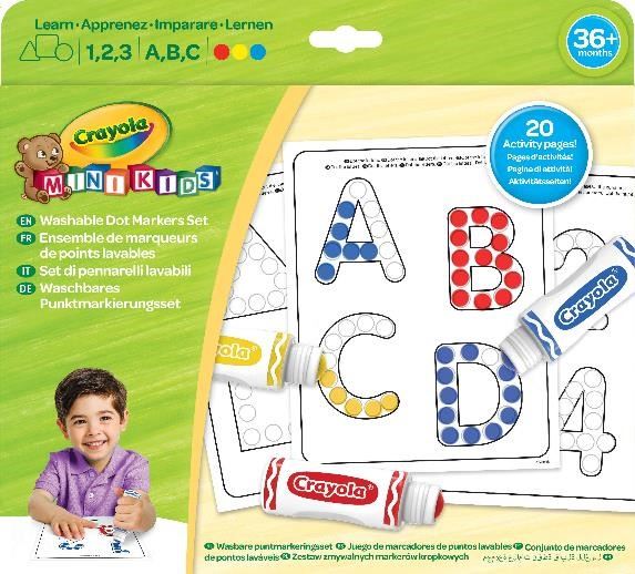 Crayola - Mini Kids - Mon 1er Kit de tampons - Coloriage pour enfant et  tout petit - Cdiscount Jeux - Jouets