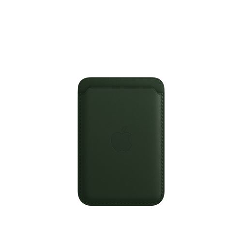 Porte-cartes en cuir Apple avec MagSafe pour iPhone Vert séquoia