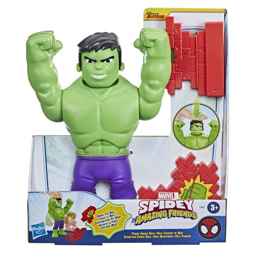 Figurine Spidey And His Amazing Friends Marvel Hulk Casseur De Mur