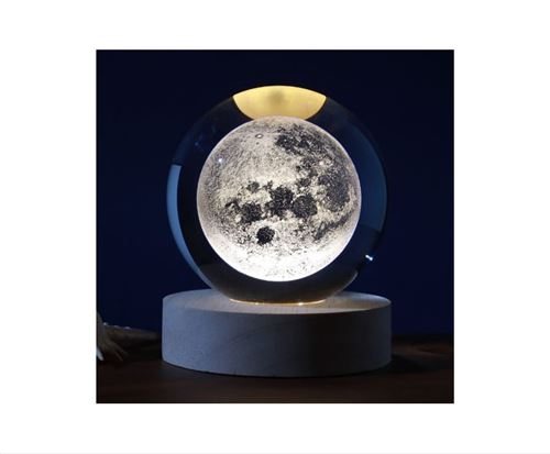 Lampe à poser Itotal Led Crystal Ball Moon medium