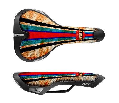 Selle de vélo Trekking Net Gravel Multicolore