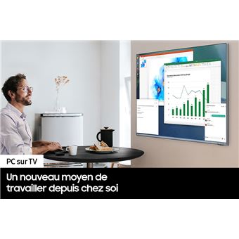 TV LED Samsung Crystal 43BU8510 109 cm 4K UHD 2022 Blanc