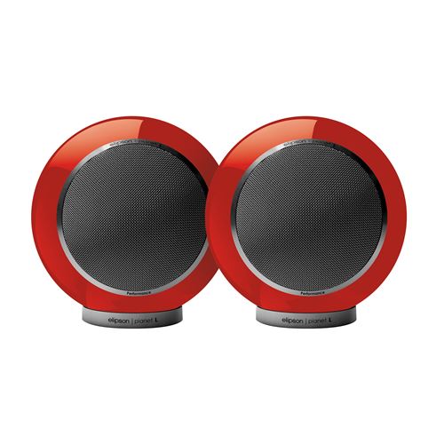 Enceintes bibliothèques Elipson® Planet L Performance Rouge Laqué vendues par paire