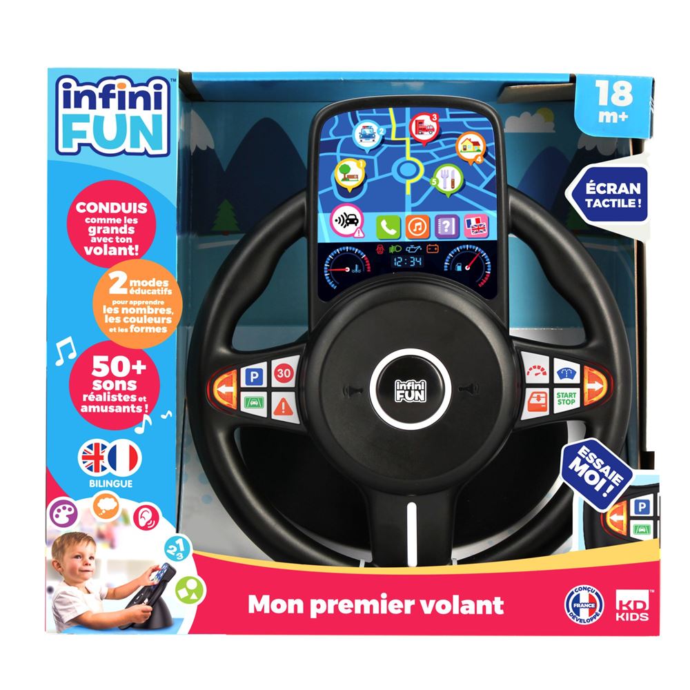 Jouet de conduite de voiture de simulation de jouet de volant d'enfants  avec des sons M Rose - Cdiscount