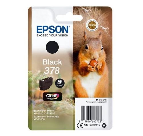 Cartouche d'encre Epson Ecureuil 378 Noire