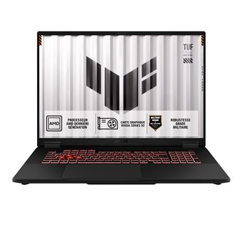 PC portable gaming Asus TUF A18 A18-TUF808UM 18" FHD+ 144 Hz AMD Ryzen™ 7 32 Go RAM 1 To SSD Nvidia GeForce RTX 5060 Gris - 1