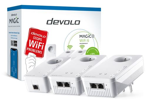 CPL Devolo Magic 1 WIFI Mini - Multiroom kit - 3 adaptateurs - 8571