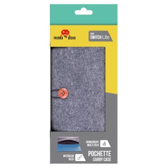 Pochette pour Nintendo Switch Lite Freaks And Geeks Gris foncé et bleu