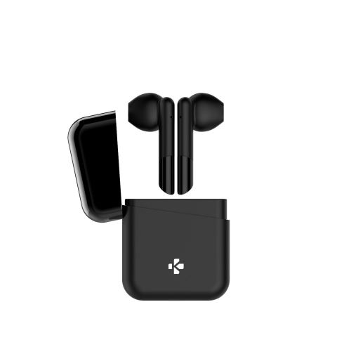 MyKronoz ZePods - Werkelijk draadloze koptelefoon met micro - inwendig - Bluetooth - zwart