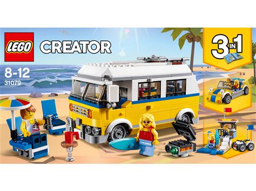 LEGO® Creator 3 en 1 31079 Le van des surfeurs