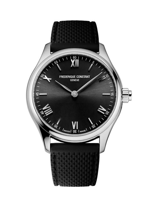Montre connectée Homme Frederique Constant Smartwatch Vitality 42 mm Acier Noir