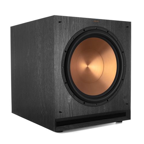 Caisson de basses Klipsch R-115SW Noir et Cuivre