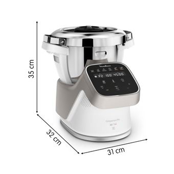 Robot Cuiseur i-Companion Touch Pro 4.5L 1550W Inox - MOULINEX