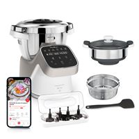 Robot cuiseur Moulinex Companion Pro avec Cuiseur vapeur YY5286FG 1550 W Argent