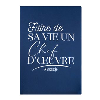 Carnet Souple A5 Désastre Leitmotiv Goethe Bleu
