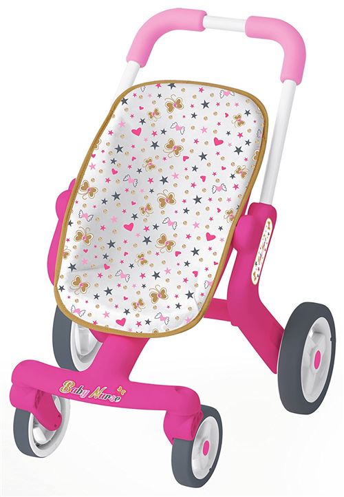 Poussette Pop Baby Nurse Smoby Roues Silencieuses Poussette De Poupee Achat Prix Fnac