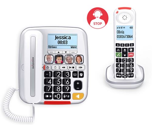 Téléphone Sans Fil Swissvoice Xtra 3355 – Répondeur, Audio Boost, Aides Auditives - vue 1