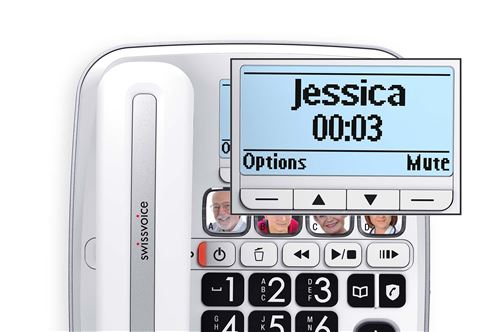 Telefono Fisso Swissvoice Xtra 3355 Combo - DECT, Tasti Grandi, Segreteria, Audio Potenziato, Per Anziani - Foto 10