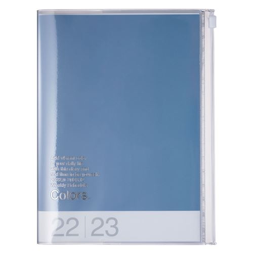 Agenda scolaire Mark's Colors 2022 2023 A5 Bleu