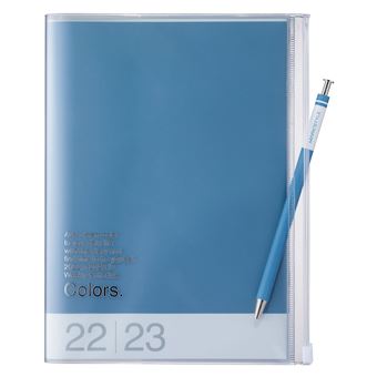 Agenda scolaire Mark's Colors 2022 2023 A5 Bleu