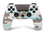 Manette PS4 Under Control Bluetooth Blanc Camouflage avec Prise Jack