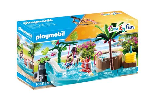 Playmobil Family Fun 70611 Pataugeoire avec bain à bulles