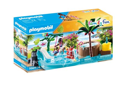 Playmobil Family Fun 70611 Pataugeoire avec Bain à Bulles