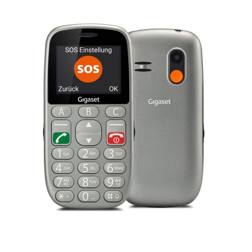 Téléphone mobile Gigaset GL390 Double SIM Gris