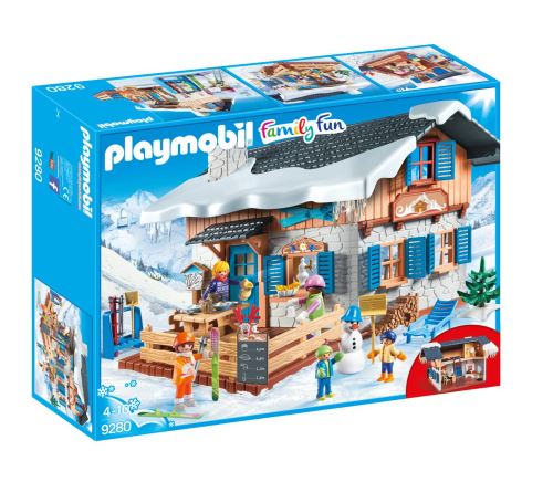 Playmobil Family Fun 9280 Chalet avec skieurs
