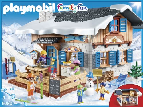 Playmobil Family Fun 9280 Chalet avec skieurs