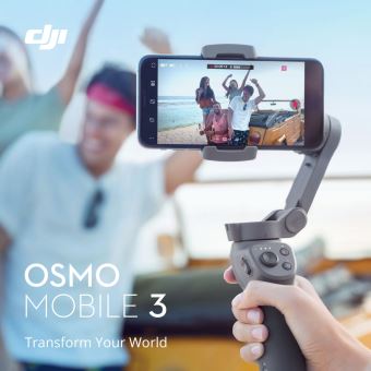 Stabilisateur DJI Osmo Mobile 3 Gris pour smartphone