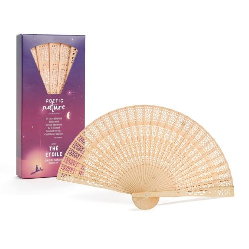 Eventail Parfumé Thé Etoilé Beige