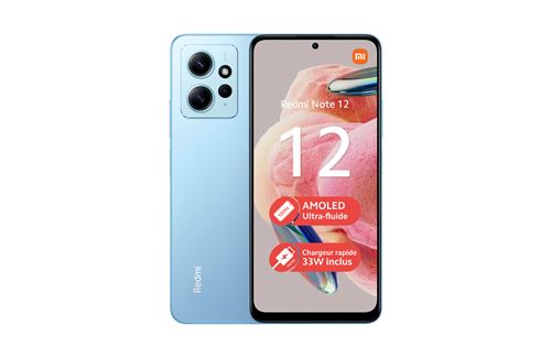 Smartphone Xiaomi Redmi Note 12 6,67 Double nano SIM 128 Go Bleu