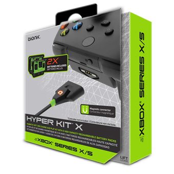 Kit de charge Bionik Hyper X et jeu magnétique pour Xbox Series X/S Noir