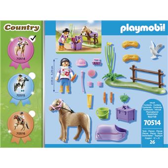 Playmobil Country 70514 Cavalière et poney islandais