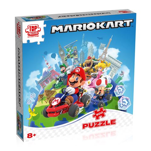 Puzzle 500 pièces Winning Moves Mario Kart Autour du monde