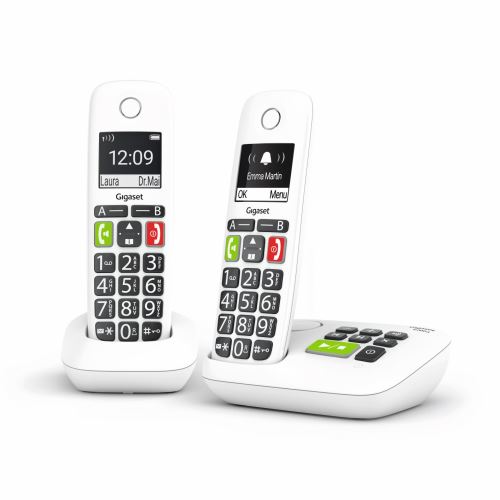 Téléphone fixe sans fil Gigaset E200A Duo Blanc