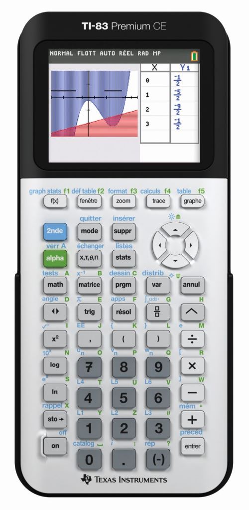 Texas Instruments TI-83 Premium CE Mode Examen