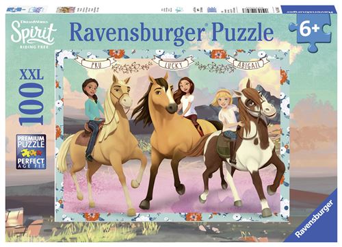 Puzzle 100 pièces XXL Ravensburger Spirit Lucky et ses amies
